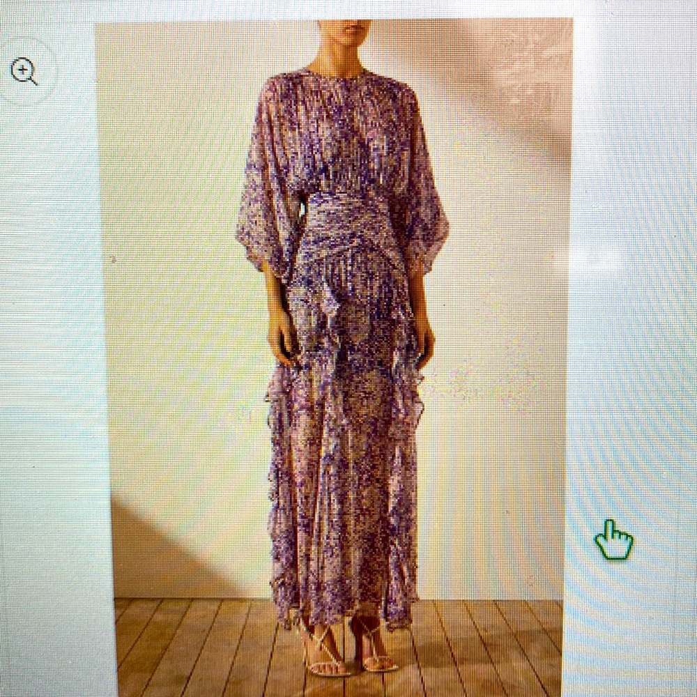 Women’s Medium Ruched Ruffle Midi